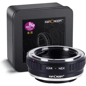 K&F Concept Aluminium Lens Mount Adapter Accessories – Konica AR Lens to Sony NEX E-Mount Camera Body Tech Accessories, Compatible with NEX-3, NEX-3C, NEX-5, NEX-5C, NEX-5N, NEX-5R, NEX-6, NEX-7, NEX-VG10