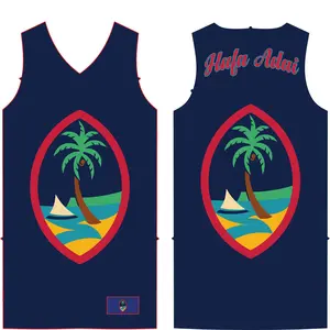 Youth Guam Seal Sublimated Basketball Jersey