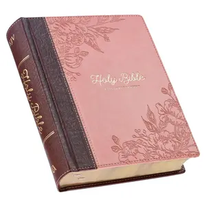 KJV Holy , Note-taking , Faux Leather Hardcover -  James Version, Brown/Pink (KJV Note-taking Editions) - Hardcover