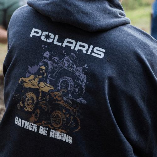 Polaris UTV Sportsman Hoodie - Classic Cotton Fleece Men's & Women's Pullover with Iconic Branding & Long Sleeve Comfort Tops Casual Graphic ATV Off Road Ready to Ride Adventure Dunes Mud Mountains Officially Licensed Gear for ATV Riders Menswear