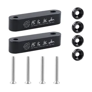 Billet Aluminum Hood Spacer Risers Set For 88-00 Honda Civic CRX /90-01 For Acura Integra