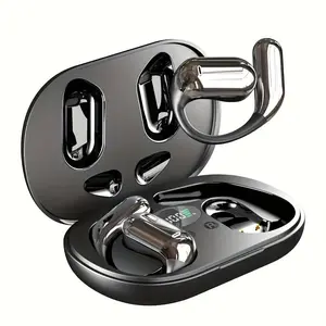 Famous Tech Shop Open Ear Earbuds, Headphones with Bluetooth 5.4, LED Display & 50H Playtime
