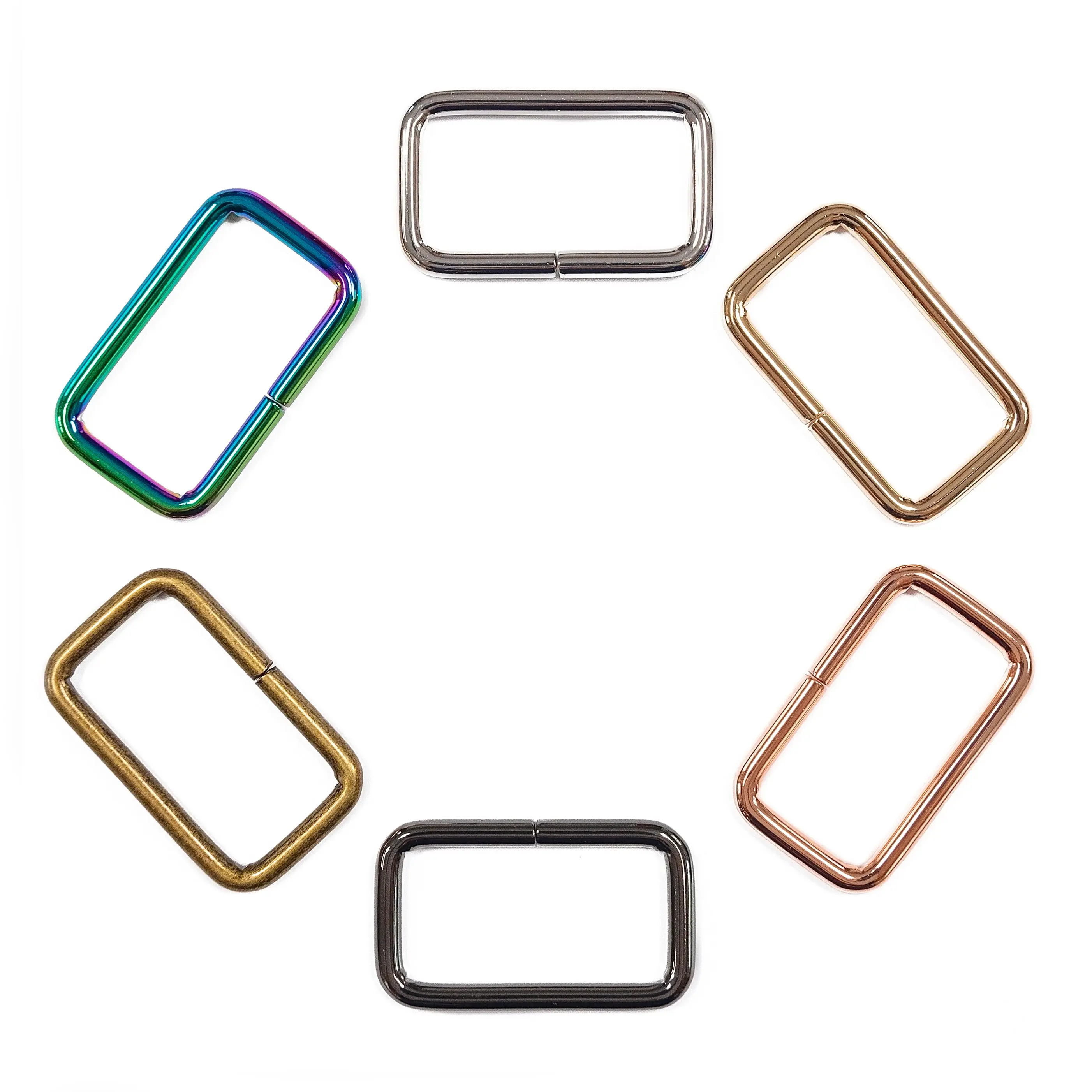 1 1/2" Rectangle Ring Connectors - Set of 2