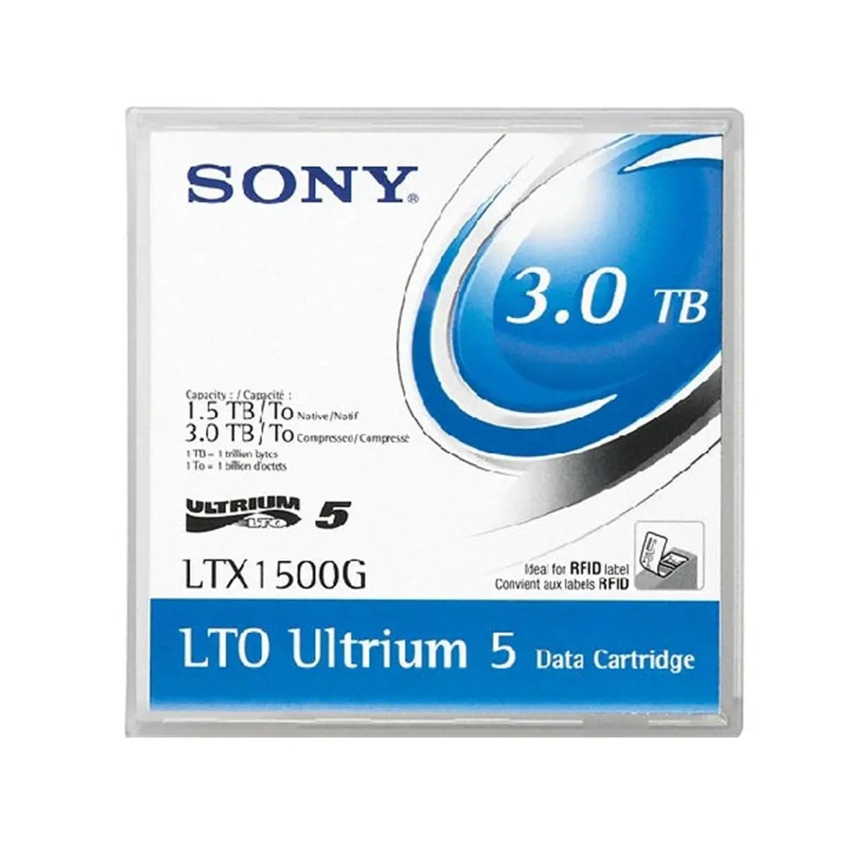SONY Genuine LTO5 Ultrium Data Cartridge - High-Capacity Tape for Data Backup, Archiving in Network, Native 1.5TB, 3TB Compressed Capacity, Compatible with Tools & Hardware, Pumps & Plumbing, 1.5Tb Native, Data-Intensive Backup