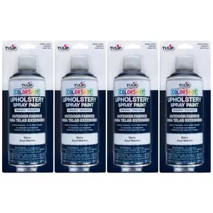Tulip ColorShot Outdoor Fabric Upholstery Spray Navy 4 Pack