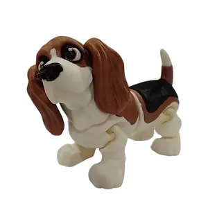 Basset Hound 3D Printed Articulating Figurine Home Decor Ornaments Dog Decoration Articulated