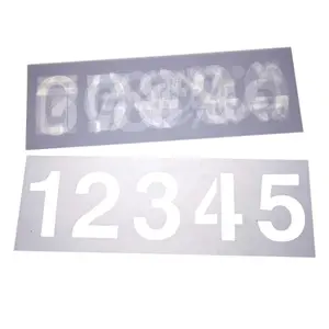 Number Operation & Symbols Stencil Set, 3-Inch, 6-Sheets