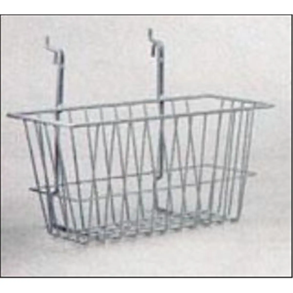 212 MAIN Metal Wire Wall-Mounted Organiser Rack - 12x6x6 in Grid Wall/Slatwall Storage Basket, Multi-Purpose Organizer Storage Solution for Office Equipment Parts, Multi Purpose Storage