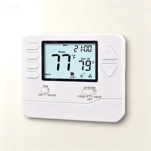 5-1-1 Day Programmable Thermostat for Home, Up to 2 Heat / 2 Cool, Single or Multistage Systems, HVAC Digital Temperature Controller with White Backlight, Easy Programmable Settings