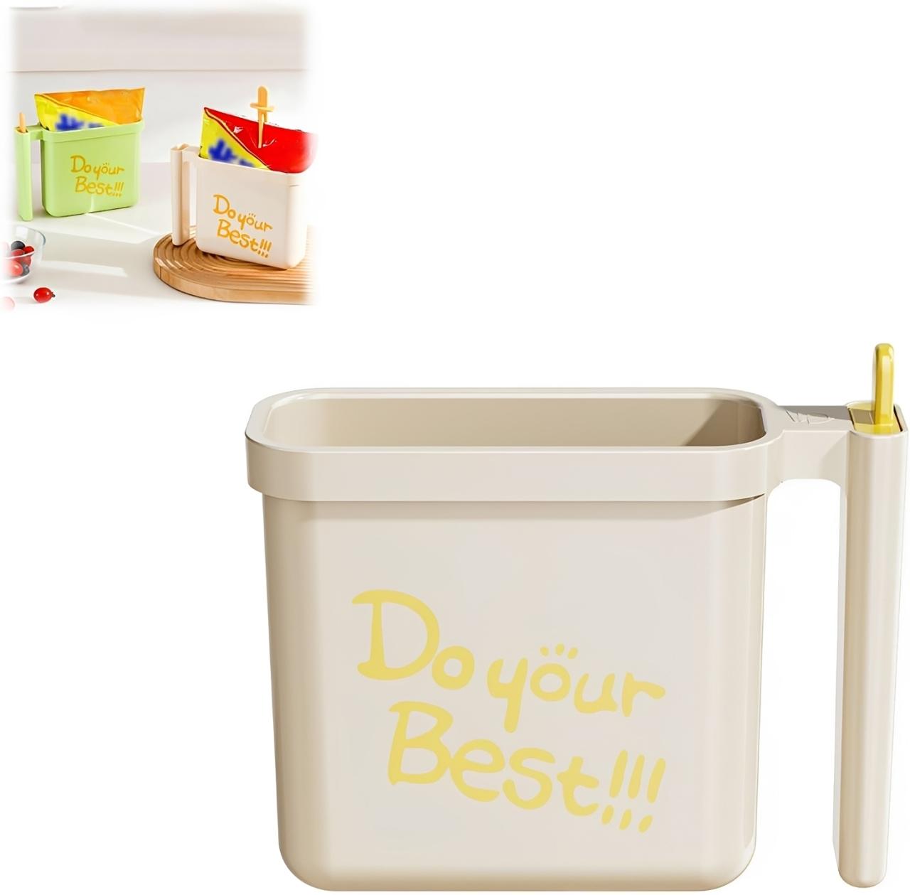 Collapsible Noodle Bowl in a Bag - Leak-Proof Heat-Resistant Ramen Kit with Spork, Foldable for Backpacking, Work Lunch, Emergency Food Prep