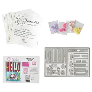 Crafts & Sewing Stamps of Life Big Hello A2 Card Die Set