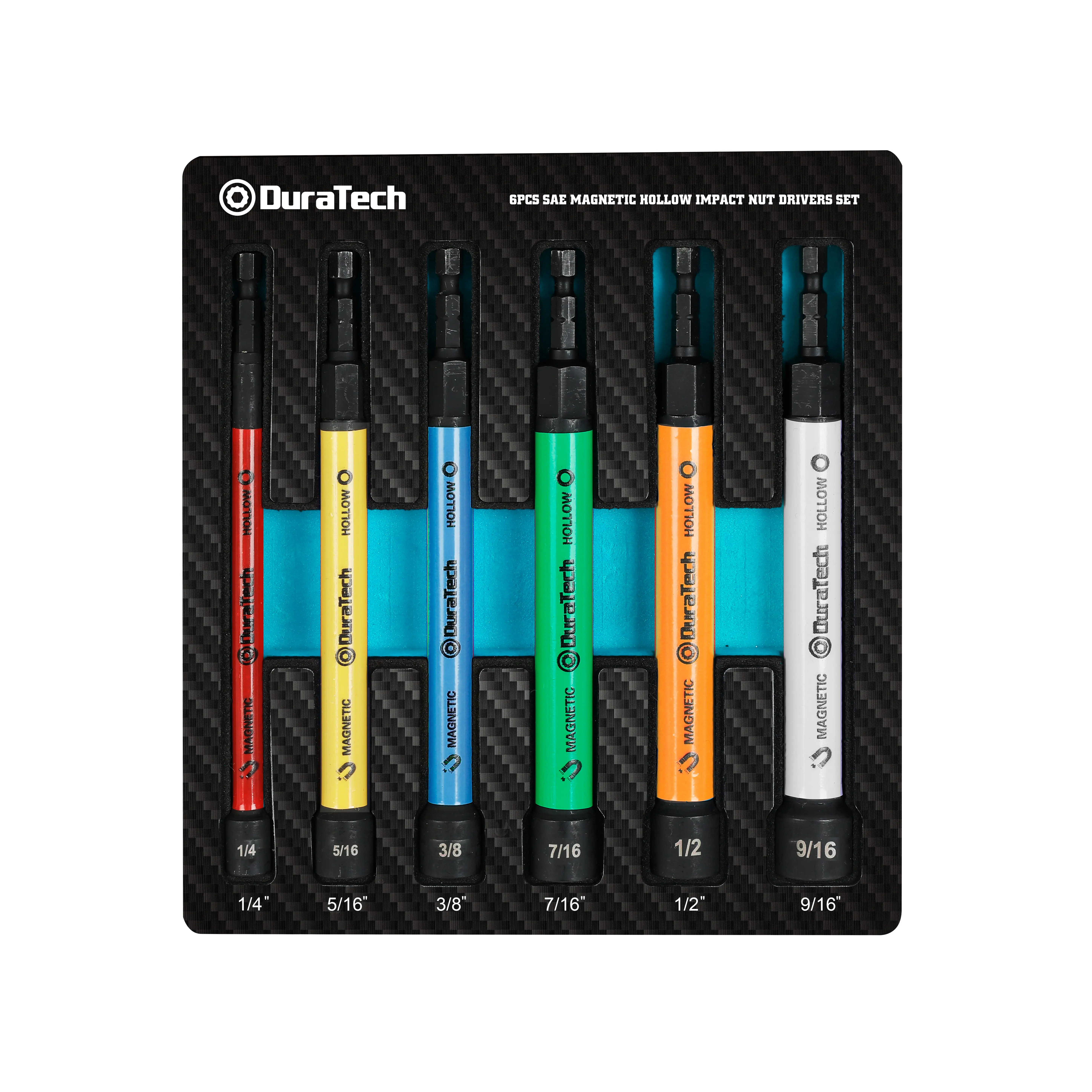 DuraTech 6-Piece Hollow Magnetic Impact Hex Socket Bit Set (Imperial)