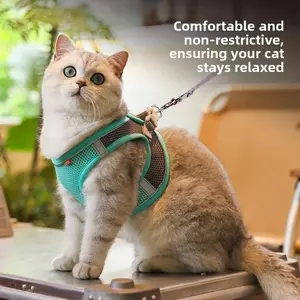 2026 Cat Leash Summer Breathable Adjustable Leash Anti-Escape Outdoor Cat Harness