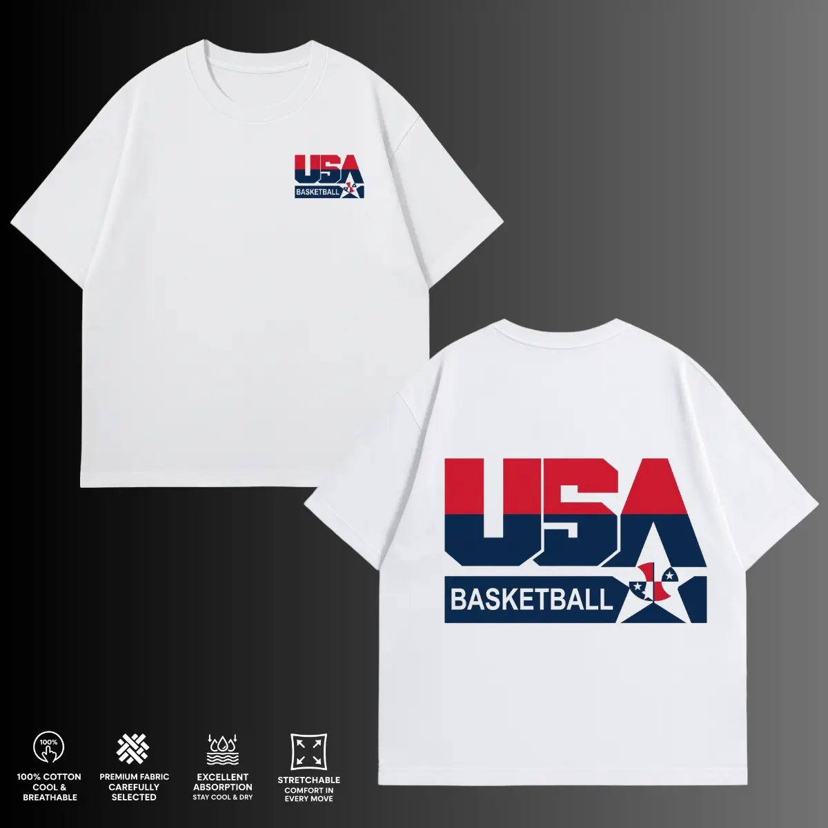 USA Basketball Graphic T-Shirt, Unisex Shirt