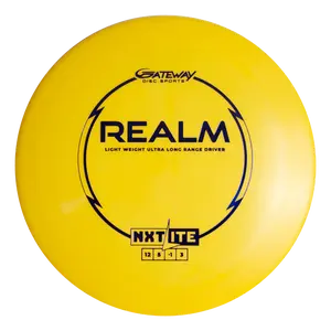 Gateway Disc Sports Realm NXT LITE 12/5/-1/3 Lightweight Durable Distance Driver 164g Prototype Material for Rugged Terrain