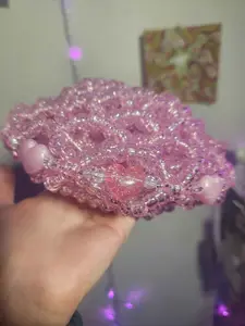 Hearts and Crystals 3D UFO Kandi Cuff