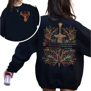 Fireheart Sweatshirt, You Do Not Yield 2 Sided Hoodie, Fantasy Book Quote Shirt, Bookish Reader, Throne Of Glass Fan Gift, Romantasy Book Lover, Unisex Sweater Pullover Tee