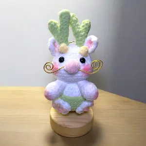 Lucky Dragon Brothers Soft Crochet Keychain K0311