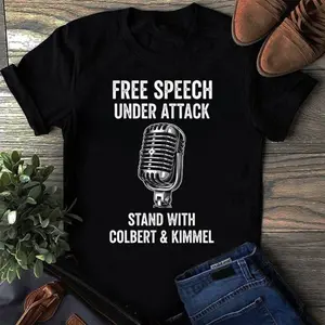 Stand for Free Speech Protest T-Shirt  Unisex Political Satire Graphic Tee Retro Inspired Anti-Censorship Statement Top Trendy Everyday Streetwear Outfit Gift Idea