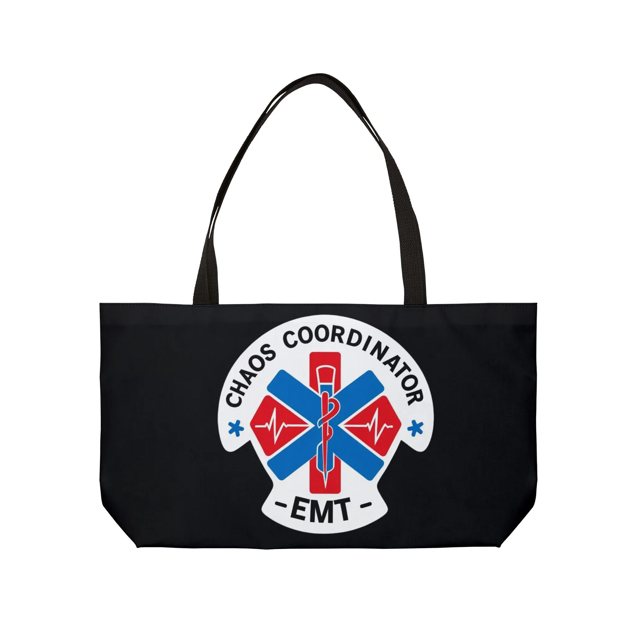 EMT Chaos Coordinator Weekender Tote Bag, Perfect for Emergency Medical Responders, Nurses, Gift for Health Workers, Beach Bag, Travel Bag