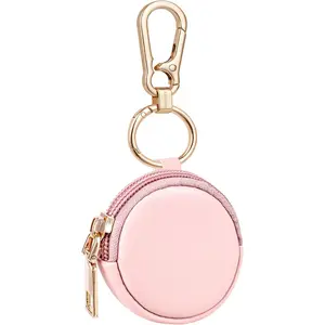 Portable Gym Jewelry Ring Holder Keychain, Small Travel Ring Holder Earring Stud Necklace Storage Case Ring Holder Gifts for Women and Girls