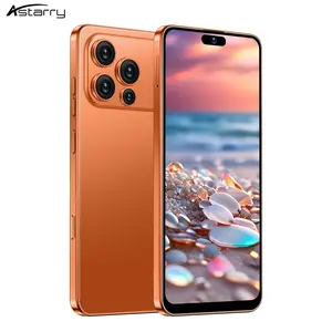 Astary - Smartphone 17 Pro Max 4G network dual card dual standby face unlock 4GB+64GB ROM 8-core processor 6.93-inch large screen battery 4100mAh Android 10.0 version fingerprint unlock suitable for daily technology products Touchscreen Phone