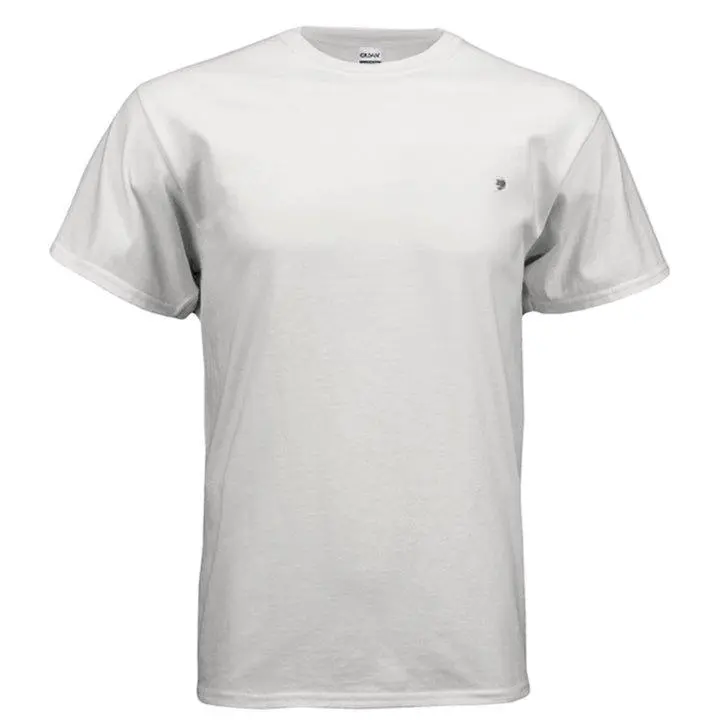 Gildan G200 Adult Ultra Cotton 6 oz T-Shirt 100% USA Cotton Casual Tee with Double-needle Hem and Rib Collar