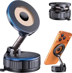 Vacuum Magsafe Car Phone Holder [120+ LB Strongest Suction & 3000gf Strongest Magnetic] 360° Adjustable Magnetic Car Phone Mount, Phone Holders for Your Car for iPhone 17 Pro Max 16 15 14 13 12 Plus