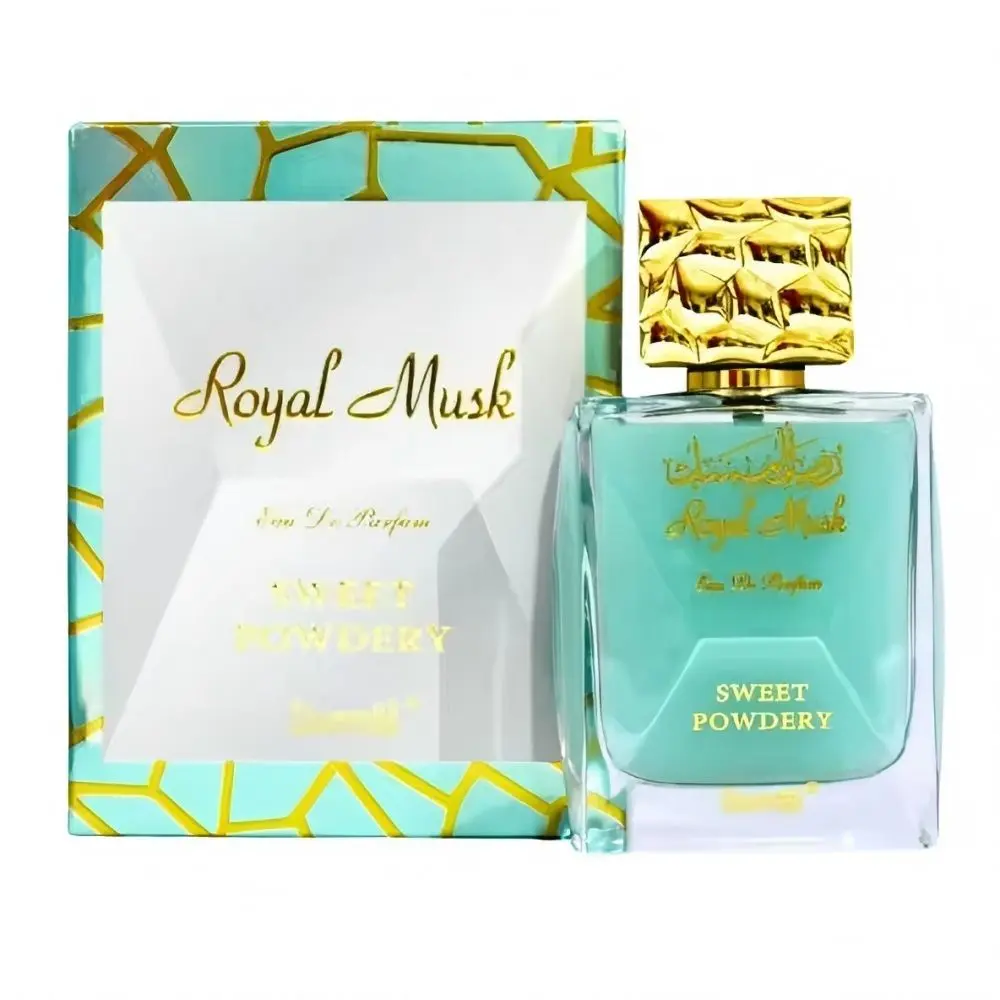 Surrati Royal Musk perfume, fresh mint green bottle body, sweet fragrance mixed with fine powder feeling, gentle and healing, is full of daily fragrance for girls