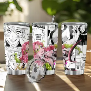 Tumbler Mitsuri Kanroji Demon Slayer Mitsuri Kanroji Office Travel Insulated Coffee Tea 20 30 Oz Steel Iced Hot