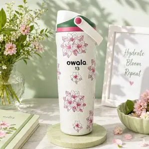 Special Edition New Owala “Azalea 13” Masters Golf Zalea FreeSip Cup 30oz, 24 Hour Insulation Stainless Steel Water Bottle for Everyday Use Travel Gym and Outdoor Activities