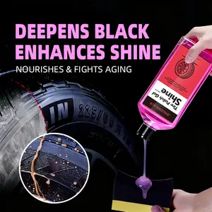100ml Tire Shine Gel, Long Lasting Gloss, Non Greasy, Auto Detailing Anti-Aging