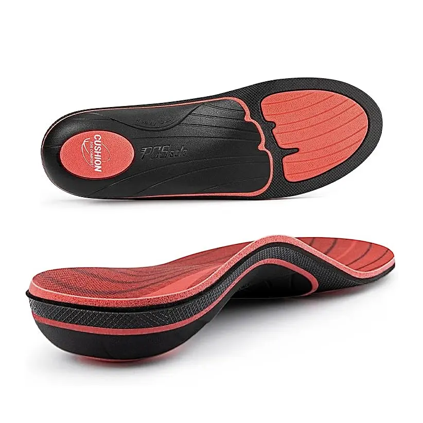 PCSsole Heavy Duty Orthotic Insoles - 220+lbs, High Arch Support Shoe Inserts with Cushion Comfort for Men & Women, Orthotic Arch Support Shoe Inserts with  Cushioning, Work Boot Insoles for Flat Feet, Standing All Day, Walking & Everyday Comfort