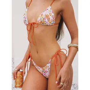 Love And Light Tie Side Bikini Bottoms Multi Floral