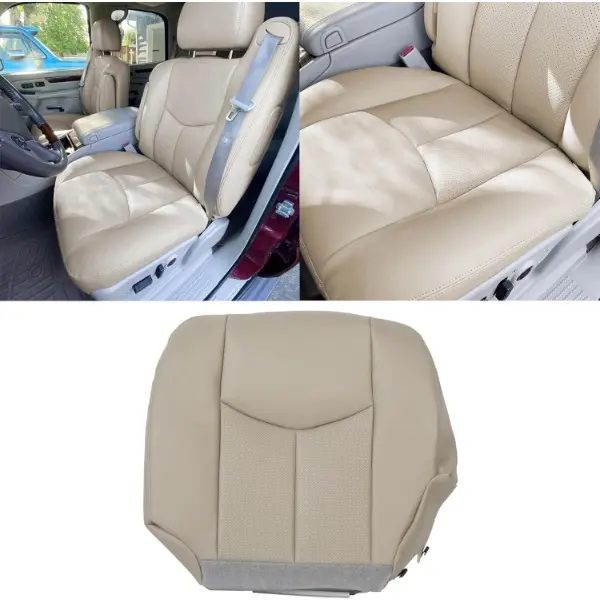 Driver Side Bottom Seat Cover Compatible with 2003-2007 Cadillac Escalade ESV EXT Silverado Suburban 1500 2500 3500 Tahoe Yukon GMC Yukon XL Replacement for 0306ESC152DRBT 12510306SLNWPIT Car Accessories Car Seat Protectors