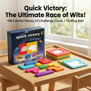 Montessori Wooden Logic Puzzle for Kids - Screen-Free Spatial Awareness & Shape Recognition Toy - STEM Educational Birthday Gift (3+ Years)