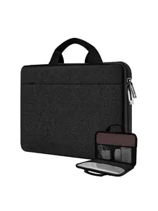 Business Style Laptop Sleeve, Large Capacity Laptop Case with Pocket, Compatible with MacBook Pro 14 Inch M4/M3/M2/M1, XPS 13 14, Most 13"-14" Notebooks