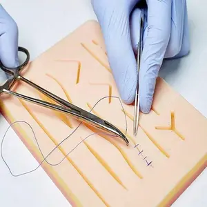 Skin Surgery Pad Surgical Suture Training Kit, Anatomical Suture Practice Set, Medical Students and Doctors Trauma Accessories, Surgical Skills Proficiency