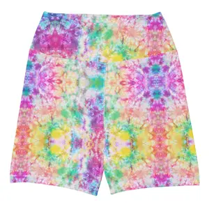 Tie Dye Bubble Gum Legging Shorts