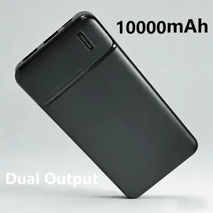 10000mAh USB-C In/Out Portable Power Bank with Dual Output for Heated Vests, Jackets, iPhone, Samsung, Android - Safe & Super Slim Design