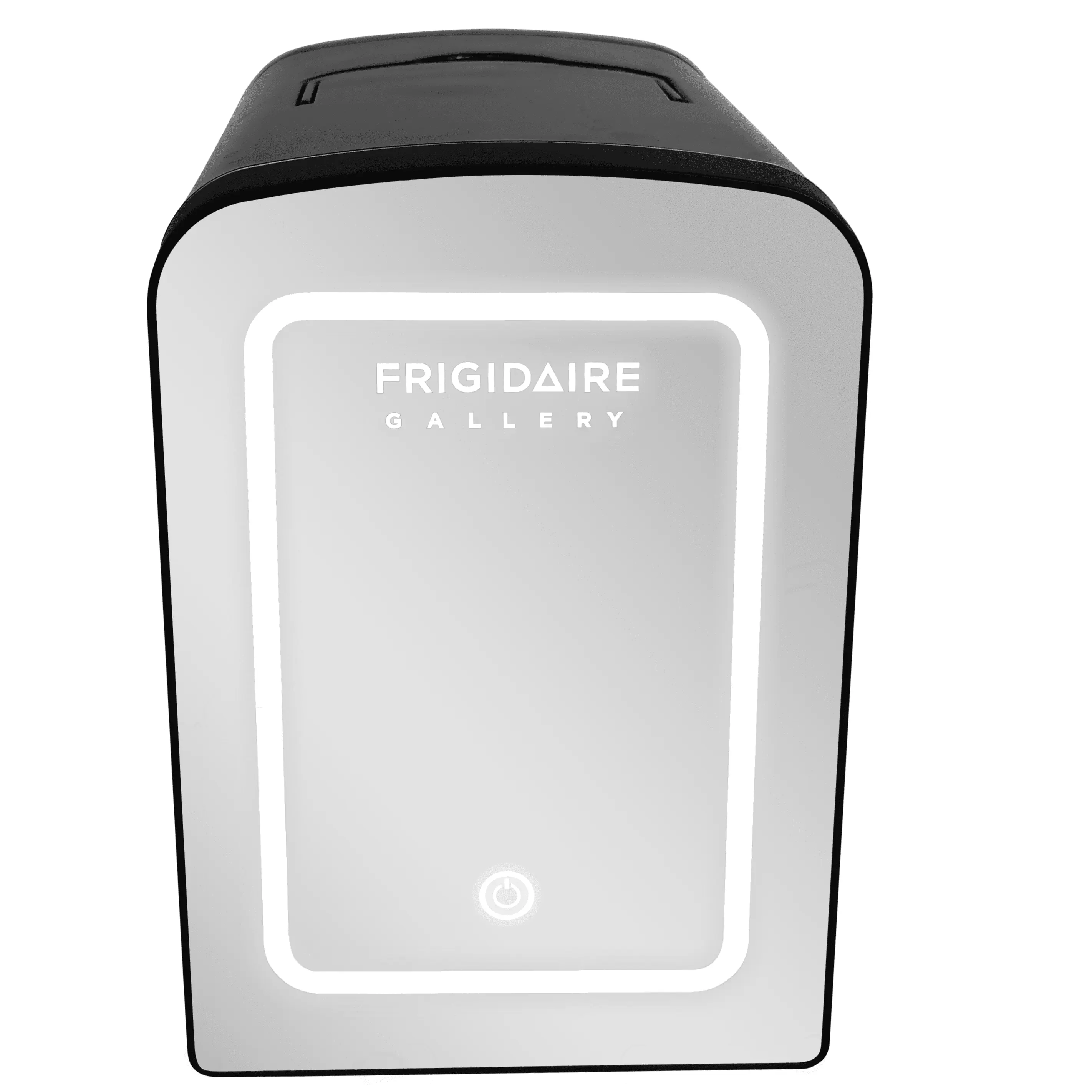 Frigidaire Gallery 6.5L 9 Can Lighted Beauty Mirror Mini Fridge, Personal Cooler in Black