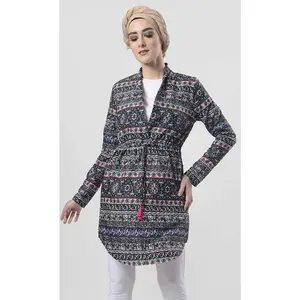 Abstract Printed Shrug Style Tunic - Final Sale