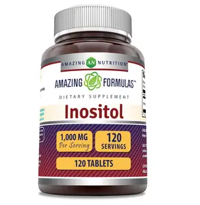 Amazing Formulas Inositol Tablets Supplement | 1000 Mg per Serving | Vitamin B8 | Non-GMO | Gluten-Free | Made in USA (1 Pack, 120 Count)