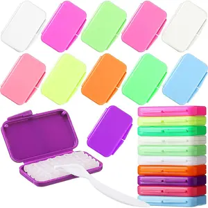 Sinmoe 40 Pack Dental Wax for Braces Orthodontic Wax for Teeth Oral Appliances with Colorful Storage Case and Small Plastic Cutter Repair Kit for Dental Care Wearer Braces Brackets