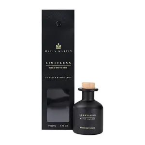 Matin Martin Limitless Reed Diffuser - Aromatherapy Diffuser for Home and Office - Long-Lasting, Elegant Scent Diffuser - Lavender and Bergamot - 5 oz