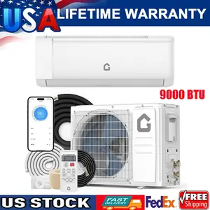 Garvee Upgraded 9000 BTU Ductless Mini Split Air Conditioner Heat Pump AC Unit 230V w/Kit WIFI