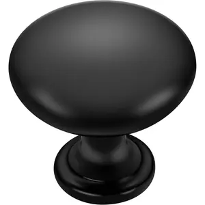 30 Pack Kitchen Cabinet Knobs and Pulls - Matte Black Zinc Drawer Handles for Dresser Drawers