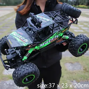 Kids RC Off-Road Remote Control Car, 4WD Electric All Terrain Crawler Toy, RC Model Car, 7.9&14.6 Inch Adjustable Size, Multi Color Selection, Rechargeable Battery Powered, Perfect Holiday Gift For Boys, Extra 2 AA Batteries Needed