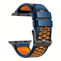 Orange and dark blue