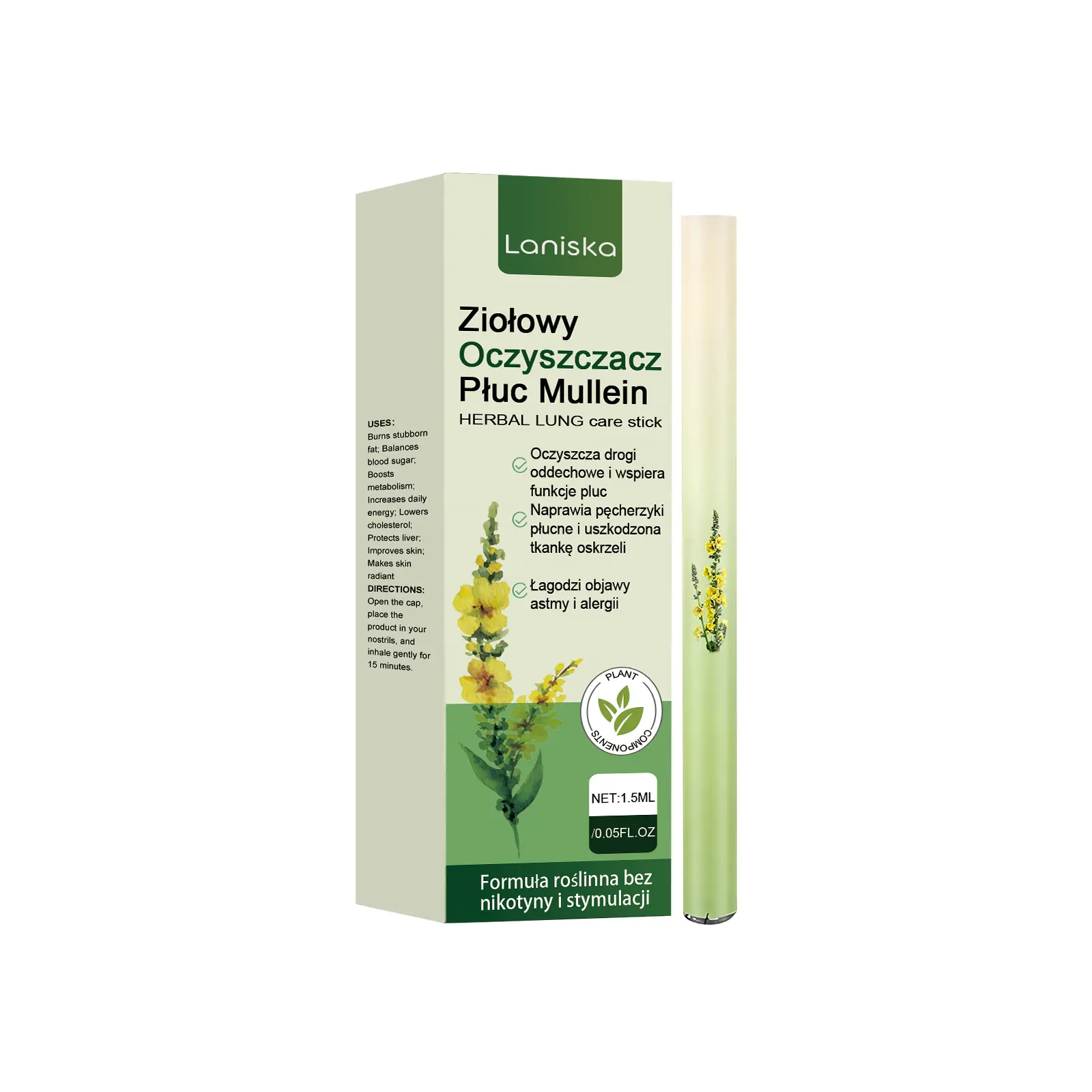 2Pack Herbal Cooling Aroma Stick – Mint-Infused Breath Relief, Portable Pick-Me-Up, Soothing Nasal Care,unique formula